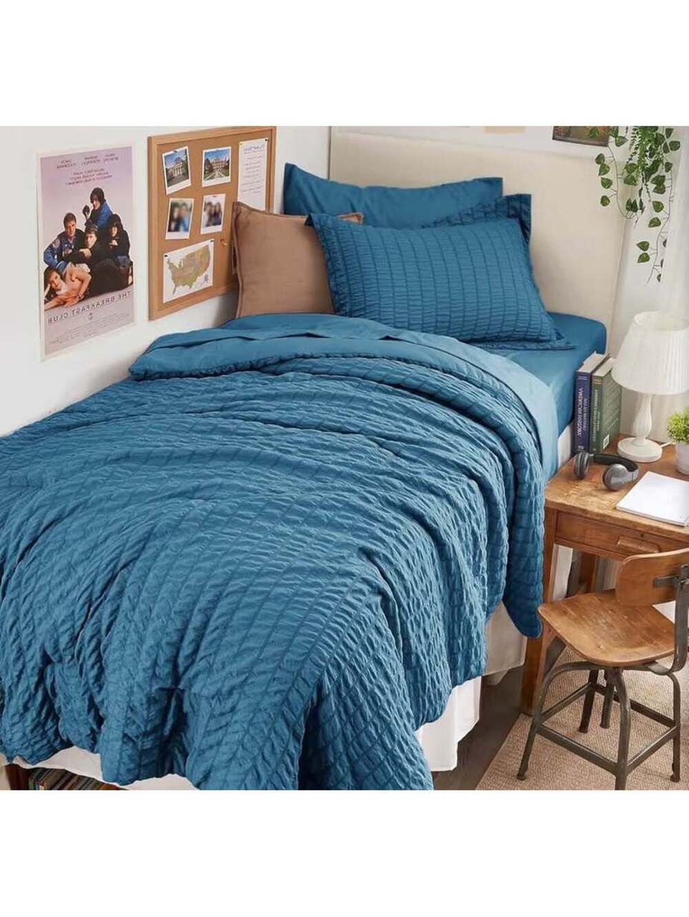 Twin XL Comforter and pillow sham, All Season Luxury Bedding_Teal